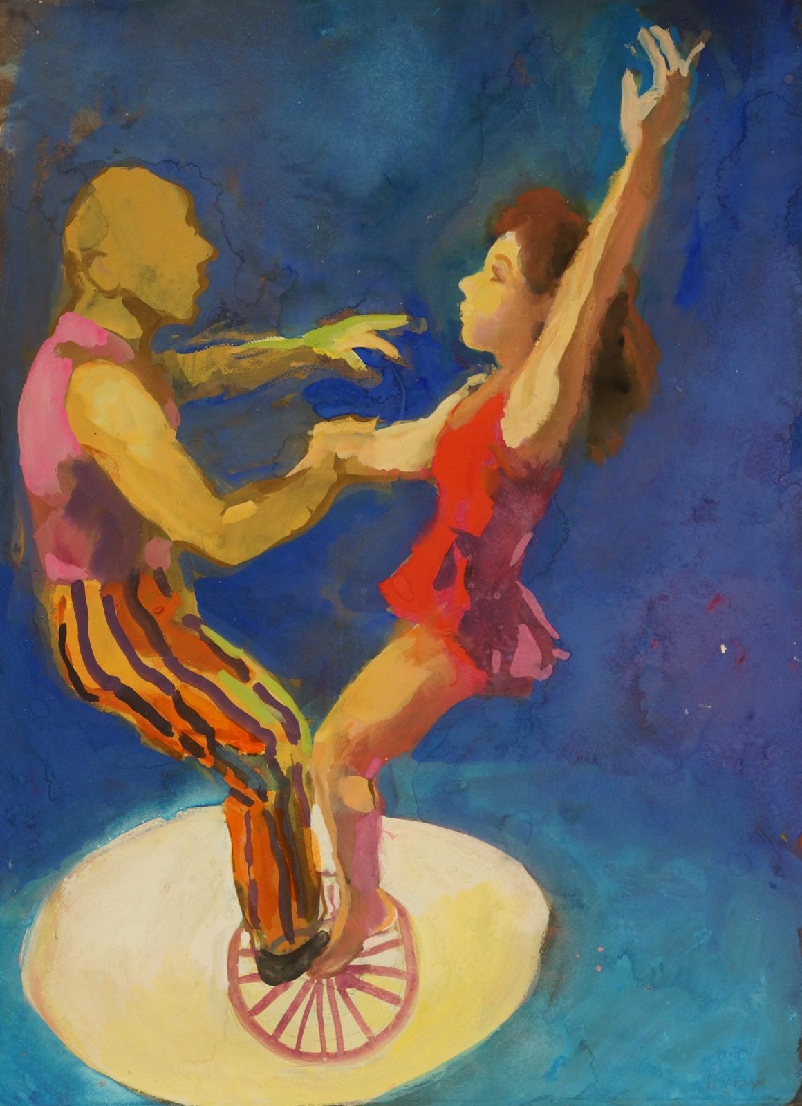 Unicycle Pas de deux'